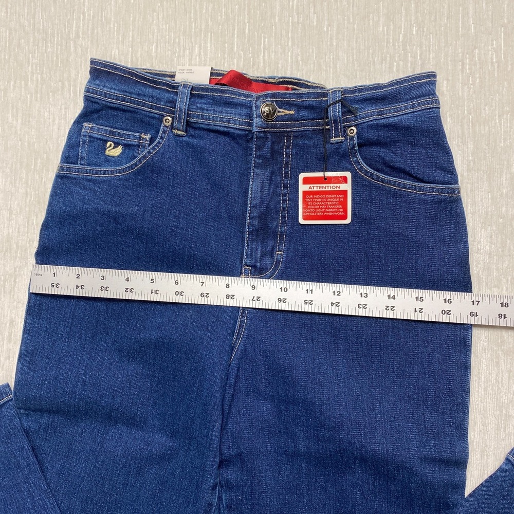 Gloria Vanderbilt Tapered Jeans Classic Fit Womens 8P Blue Denim Stretch Fitted - Picture 11 of 16